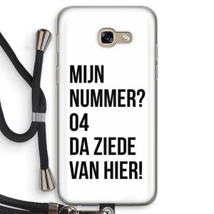 CaseCompany Da ziede van hier: Samsung Galaxy A5 (2017) Transparant Hoesje met koord