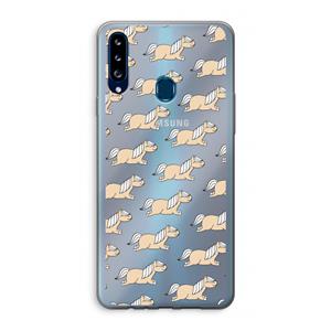 CaseCompany Ponys: Samsung Galaxy A20s Transparant Hoesje