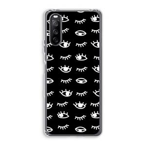 CaseCompany Eye pattern #3: Sony Xperia 10 III Transparant Hoesje