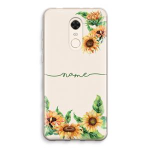 CaseCompany Zonnebloemen: Xiaomi Redmi 5 Transparant Hoesje