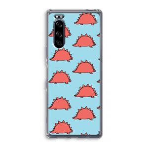 CaseCompany Dinosawrr: Sony Xperia 5 Transparant Hoesje