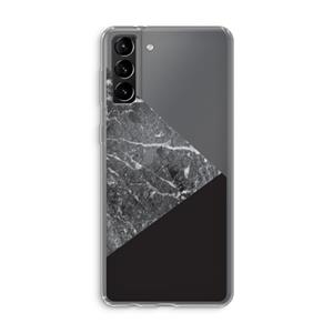 CaseCompany Combinatie marmer: Samsung Galaxy S21 Plus Transparant Hoesje