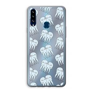 CaseCompany Octopussen: Samsung Galaxy A20s Transparant Hoesje