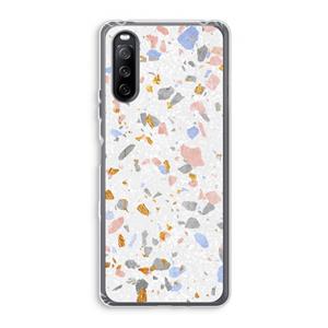 CaseCompany Terrazzo N°8: Sony Xperia 10 III Transparant Hoesje