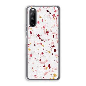 CaseCompany Terrazzo N°9: Sony Xperia 10 III Transparant Hoesje
