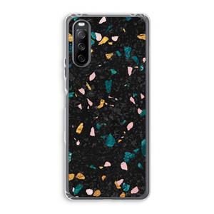 CaseCompany Terrazzo N°10: Sony Xperia 10 III Transparant Hoesje