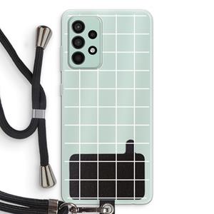 CaseCompany Rooster 2: Samsung Galaxy A52s 5G Transparant Hoesje met koord