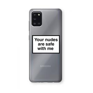 CaseCompany Safe with me: Samsung Galaxy A31 Transparant Hoesje