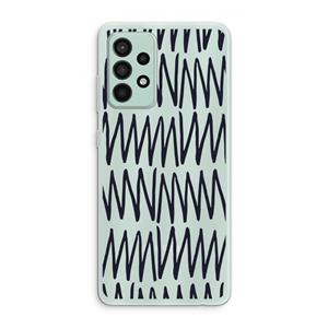 CaseCompany Marrakech Zigzag: Samsung Galaxy A52s 5G Transparant Hoesje