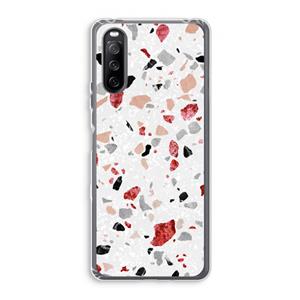 CaseCompany Terrazzo N°12: Sony Xperia 10 III Transparant Hoesje