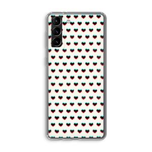 CaseCompany Hartjes: Samsung Galaxy S21 Plus Transparant Hoesje