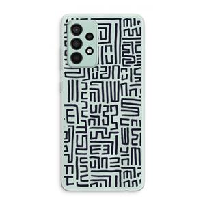 CaseCompany Moroccan Print: Samsung Galaxy A52s 5G Transparant Hoesje