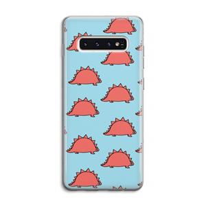 CaseCompany Dinosawrr: Samsung Galaxy S10 4G Transparant Hoesje