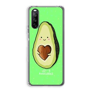 CaseCompany Avocuddle: Sony Xperia 10 III Transparant Hoesje