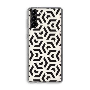 CaseCompany Crazy pattern: Samsung Galaxy S21 Plus Transparant Hoesje