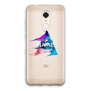 CaseCompany Abstract Spectrum: Xiaomi Redmi 5 Transparant Hoesje