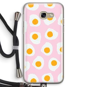 CaseCompany Dancing eggs: Samsung Galaxy A5 (2017) Transparant Hoesje met koord
