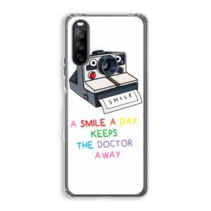 CaseCompany Smile: Sony Xperia 10 III Transparant Hoesje