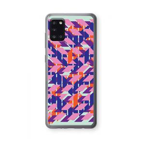 CaseCompany Skew Blush 3: Samsung Galaxy A31 Transparant Hoesje