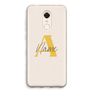 CaseCompany Amber Script: Xiaomi Redmi 5 Transparant Hoesje