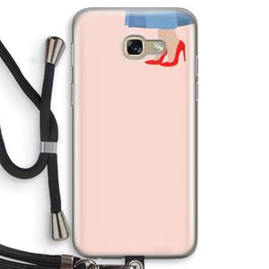 CaseCompany High heels: Samsung Galaxy A5 (2017) Transparant Hoesje met koord