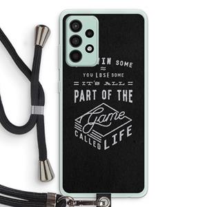 CaseCompany Life: Samsung Galaxy A52s 5G Transparant Hoesje met koord