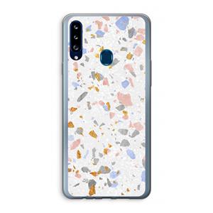 CaseCompany Terrazzo N°8: Samsung Galaxy A20s Transparant Hoesje