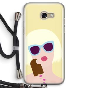 CaseCompany Ice cream: Samsung Galaxy A5 (2017) Transparant Hoesje met koord