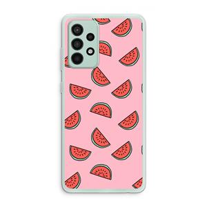 CaseCompany Watermeloen: Samsung Galaxy A52s 5G Transparant Hoesje