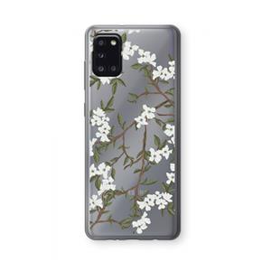 CaseCompany Blossoming spring: Samsung Galaxy A31 Transparant Hoesje