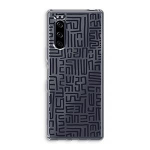 CaseCompany Moroccan Print: Sony Xperia 5 Transparant Hoesje