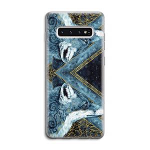 CaseCompany Golden Fox: Samsung Galaxy S10 4G Transparant Hoesje