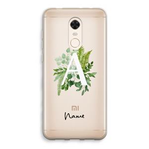 CaseCompany Green Brush: Xiaomi Redmi 5 Transparant Hoesje