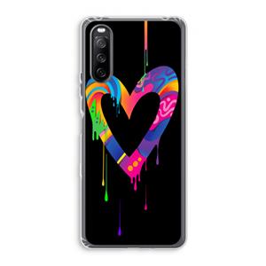 CaseCompany Melts My Heart: Sony Xperia 10 III Transparant Hoesje