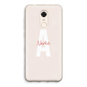 CaseCompany Strawberry Milkshake: Xiaomi Redmi 5 Transparant Hoesje