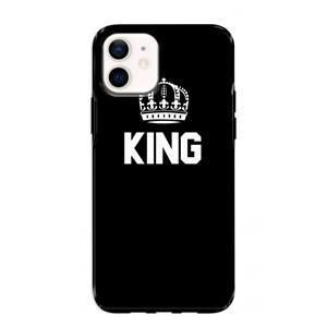 CaseCompany King zwart: iPhone 12 mini Tough Case