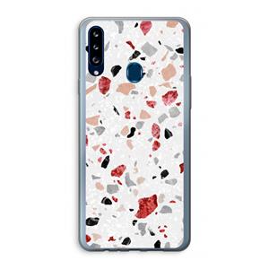 CaseCompany Terrazzo N°12: Samsung Galaxy A20s Transparant Hoesje