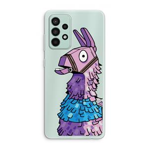 CaseCompany Lama: Samsung Galaxy A52s 5G Transparant Hoesje