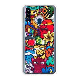 CaseCompany No Rules: Samsung Galaxy A20s Transparant Hoesje