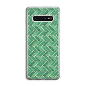 CaseCompany Moroccan tiles 2: Samsung Galaxy S10 4G Transparant Hoesje