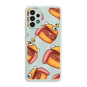 CaseCompany Hamburger: Samsung Galaxy A52s 5G Transparant Hoesje