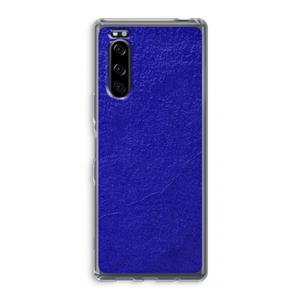 CaseCompany Majorelle Blue: Sony Xperia 5 Transparant Hoesje