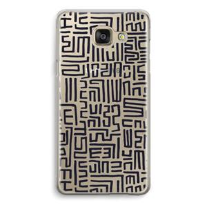 CaseCompany Moroccan Print: Samsung Galaxy A5 (2016) Transparant Hoesje