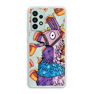 CaseCompany Loot Burger: Samsung Galaxy A52s 5G Transparant Hoesje