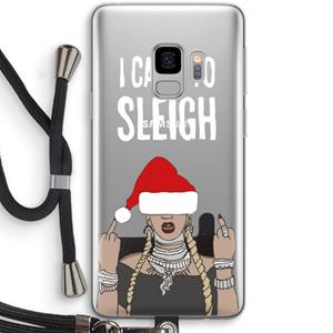 CaseCompany Came To Sleigh: Samsung Galaxy S9 Transparant Hoesje met koord
