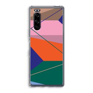 CaseCompany Gestalte 1: Sony Xperia 5 Transparant Hoesje
