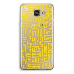 CaseCompany Majorelle Blue Print: Samsung Galaxy A5 (2016) Transparant Hoesje