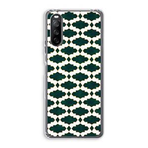 CaseCompany Moroccan tiles: Sony Xperia 10 III Transparant Hoesje