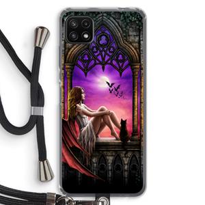 CaseCompany Kinderen van de nacht: Samsung Galaxy A22 5G Transparant Hoesje met koord