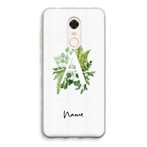 CaseCompany Green Brush: Xiaomi Redmi 5 Transparant Hoesje